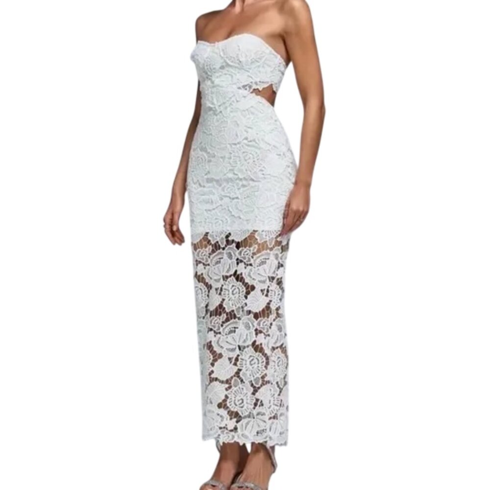 Amable by Mable Lace White Dress - Size Medium - NWT